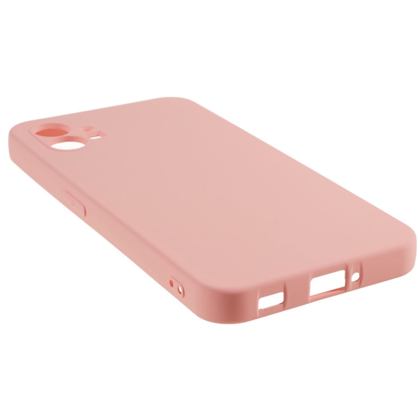 For Nothing phone (1) 5G Liquid Silicone Texture Feeling Arc Edge Phone Cover 2.0mm Thick TPU Back Case