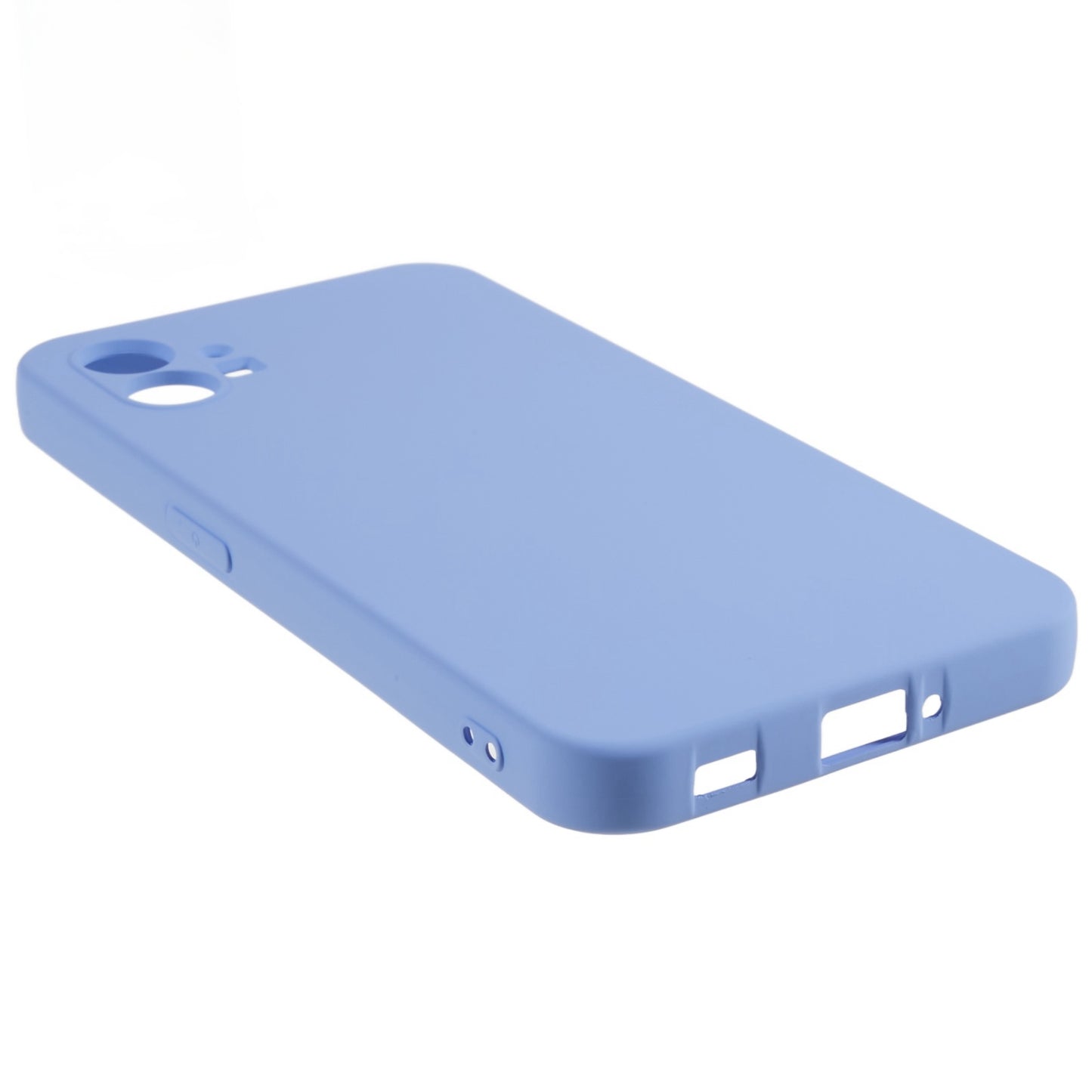 For Nothing phone (1) 5G Liquid Silicone Texture Feeling Arc Edge Phone Cover 2.0mm Thick TPU Back Case