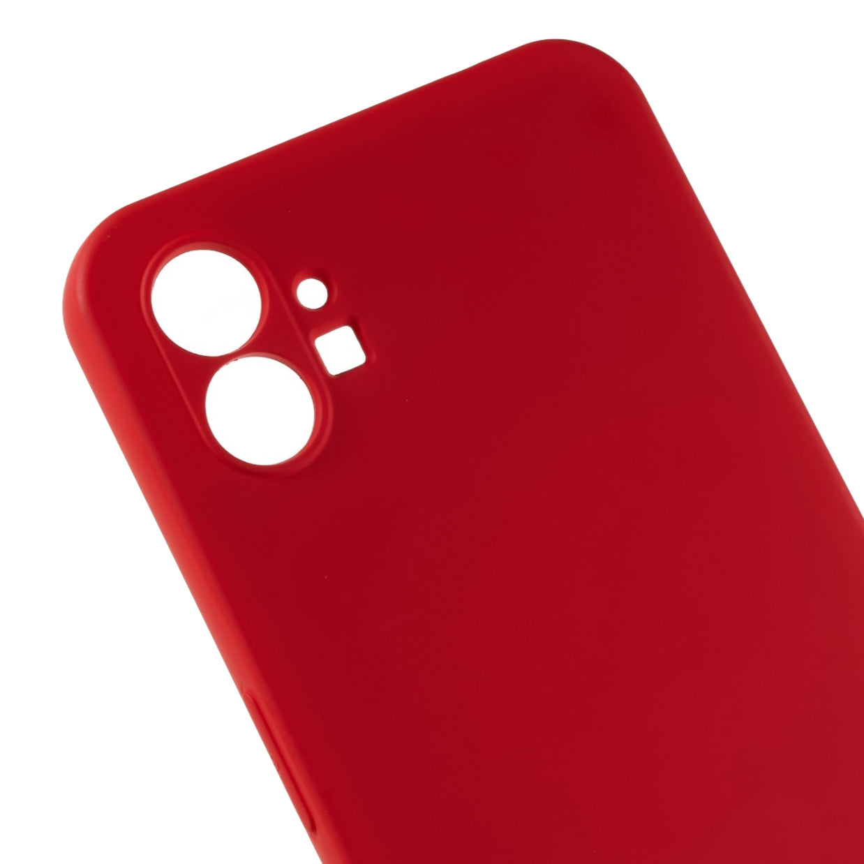 For Nothing phone (1) 5G Liquid Silicone Texture Feeling Arc Edge Phone Cover 2.0mm Thick TPU Back Case