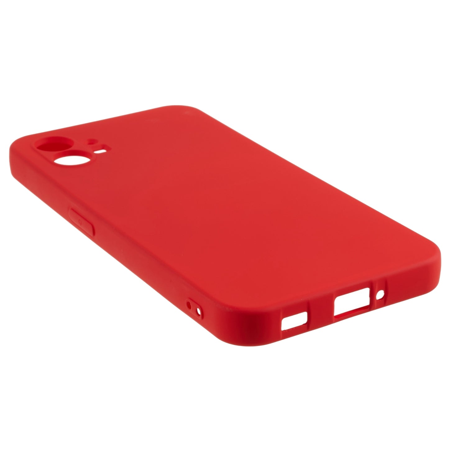 For Nothing phone (1) 5G Liquid Silicone Texture Feeling Arc Edge Phone Cover 2.0mm Thick TPU Back Case