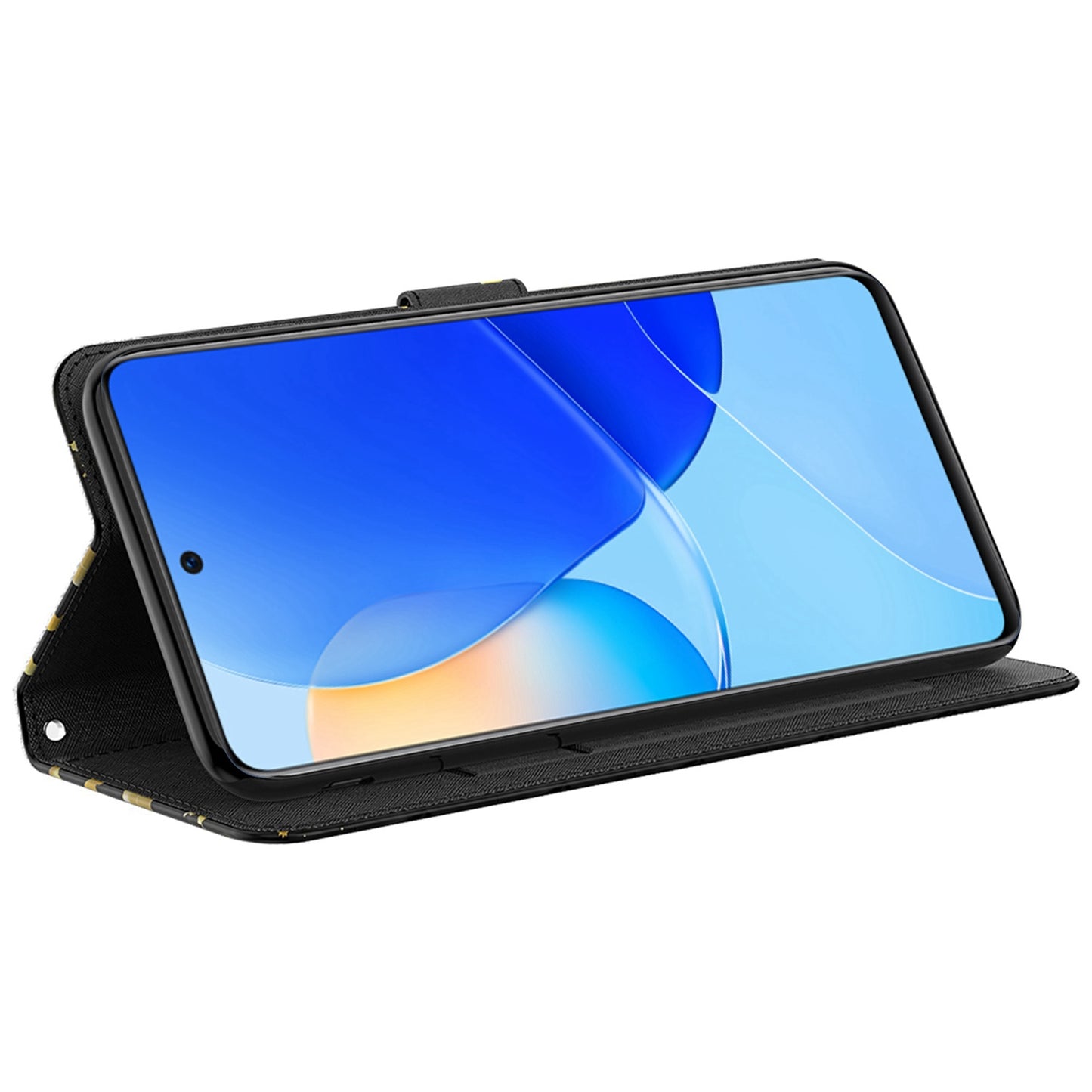 For Honor X8 4G PU Leather Folio Flip Wallet Phone Case Stand Function 3D Creative Pattern Printed Design Full-Body Protective Cover with Strap