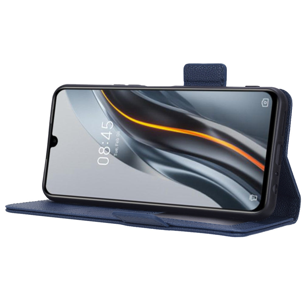 For Infinix Note 12 G96 4G X670 Litchi Texture Phone Cover Drop-proof PU Leather Magnetic Clasp Case with Stand Wallet