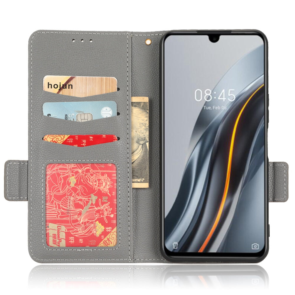 For Infinix Note 12 G96 4G X670 Litchi Texture Phone Cover Drop-proof PU Leather Magnetic Clasp Case with Stand Wallet