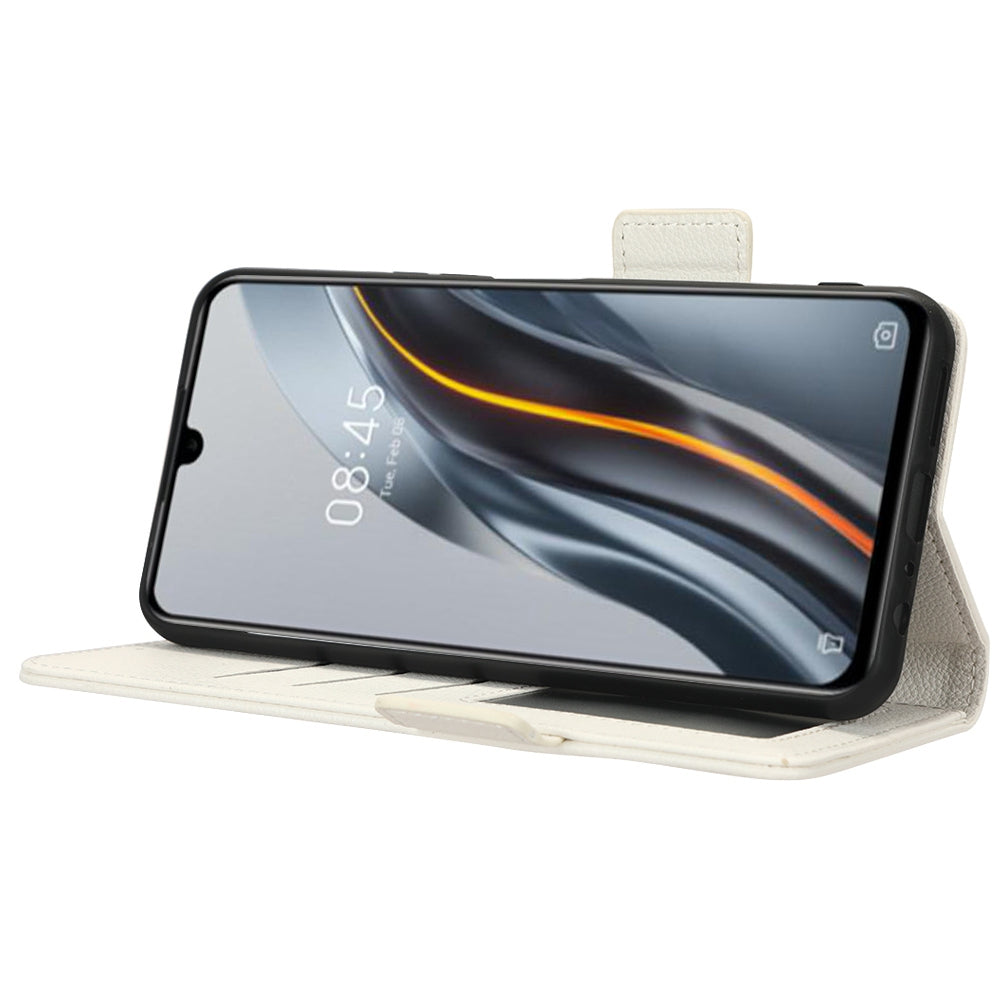 For Infinix Note 12 G96 4G X670 Litchi Texture Phone Cover Drop-proof PU Leather Magnetic Clasp Case with Stand Wallet