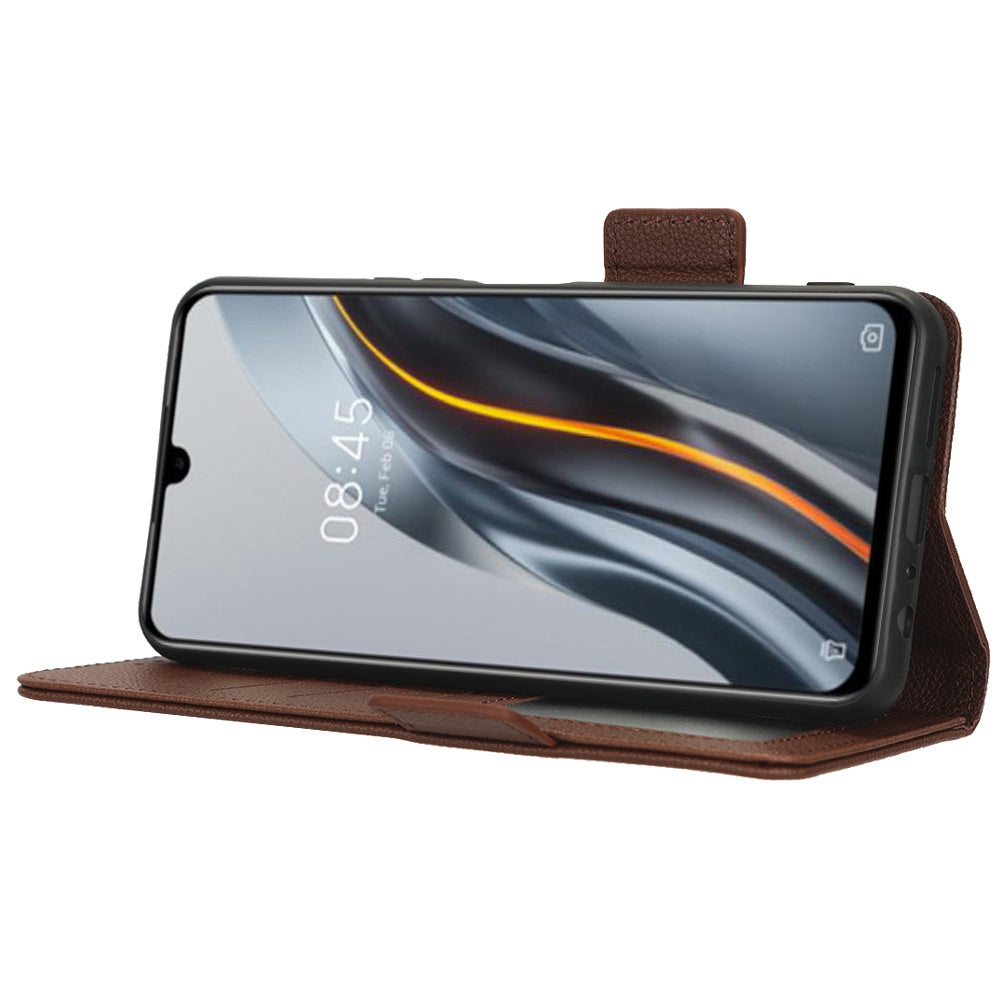For Infinix Note 12 G96 4G X670 Litchi Texture Phone Cover Drop-proof PU Leather Magnetic Clasp Case with Stand Wallet