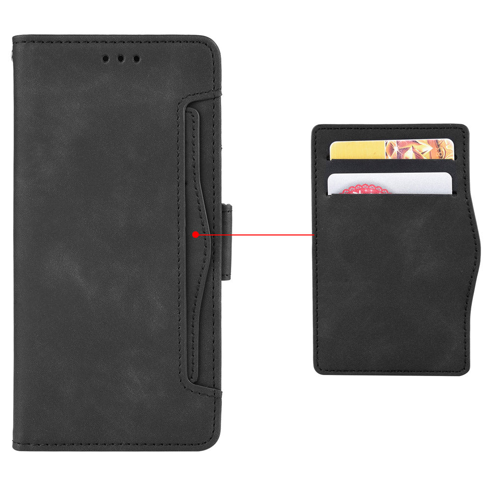 For Infinix Hot 12 Pro 4G X668C PU Leather Stand Multiple Card Slots Case Double Magnetic Clasp Flip Wallet Phone Cover