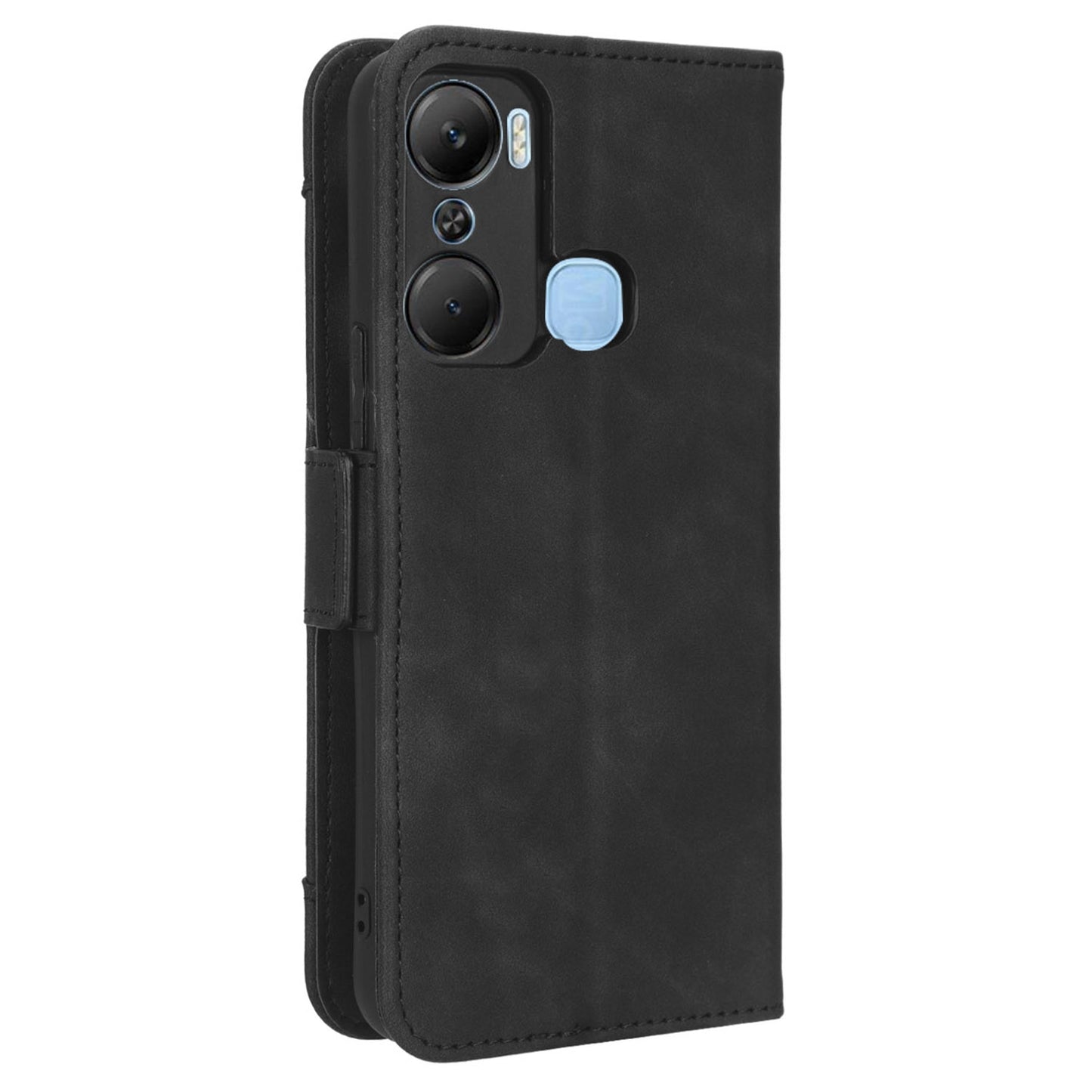 For Infinix Hot 12 Pro 4G X668C PU Leather Stand Multiple Card Slots Case Double Magnetic Clasp Flip Wallet Phone Cover