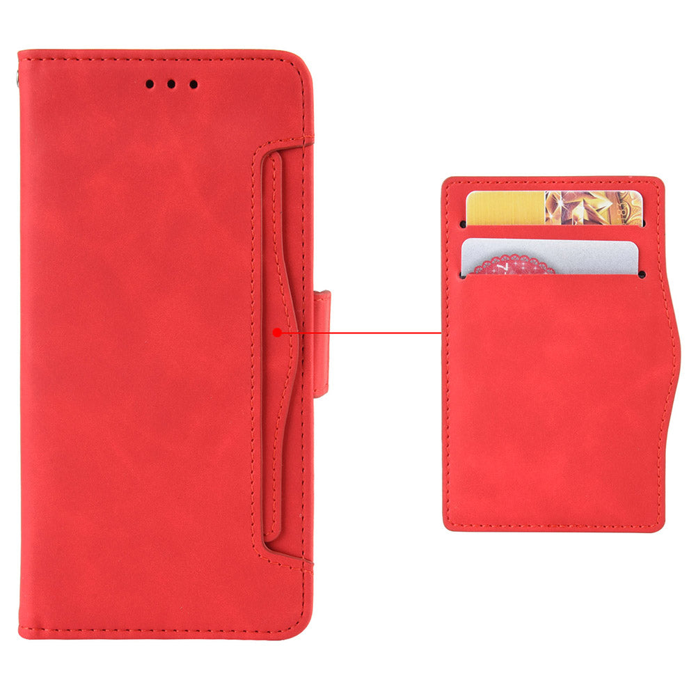 For Infinix Hot 12 Pro 4G X668C PU Leather Stand Multiple Card Slots Case Double Magnetic Clasp Flip Wallet Phone Cover