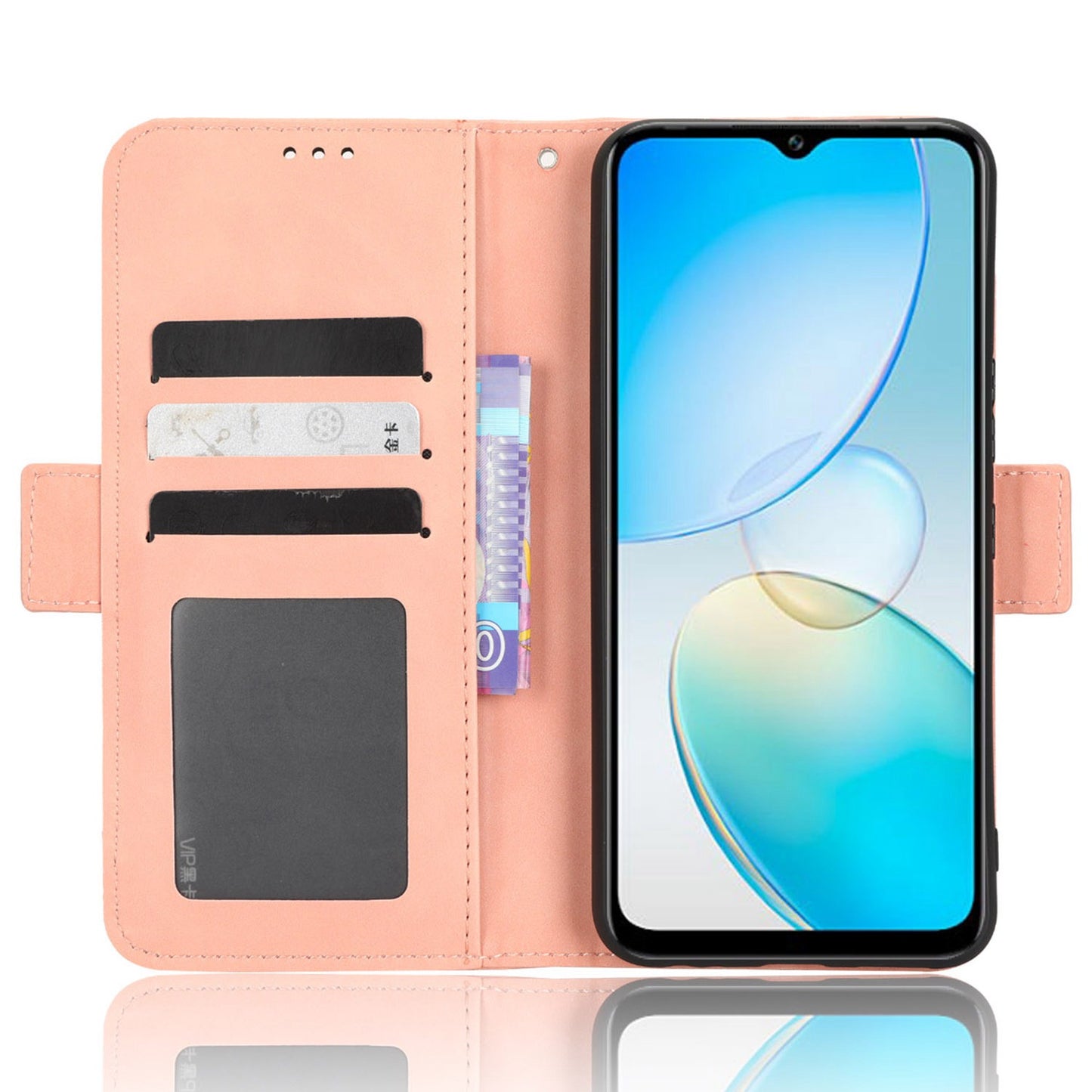 For Infinix Hot 12 Pro 4G X668C PU Leather Stand Multiple Card Slots Case Double Magnetic Clasp Flip Wallet Phone Cover