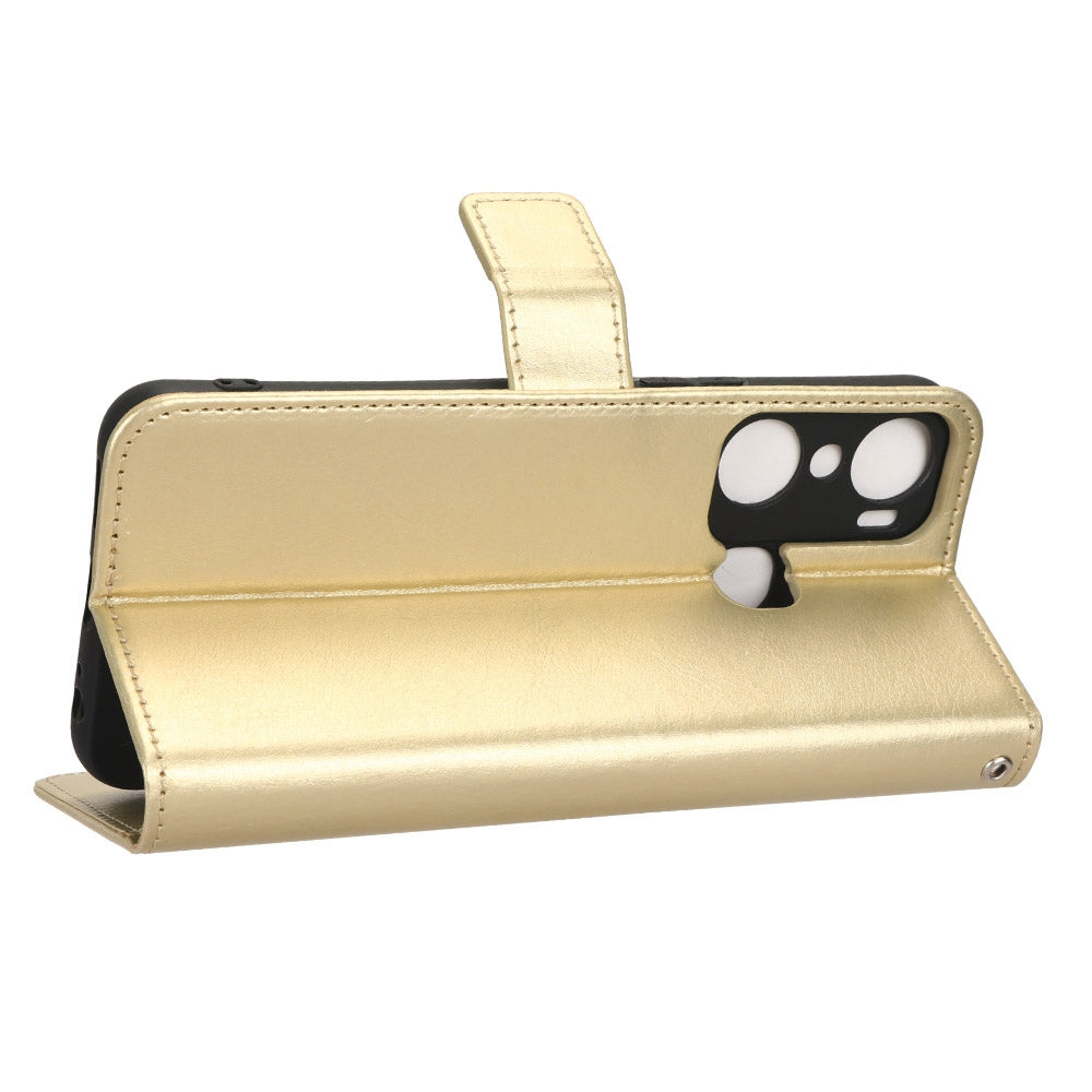 For Infinix Hot 12 Pro 4G X668C Crazy Horse Texture Wallet Case PU Leather Stand Function Magnetic Closure Phone Cover with Strap