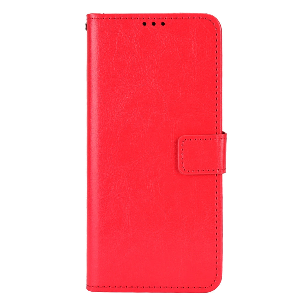 For Infinix Hot 12 Pro 4G X668C Crazy Horse Texture Wallet Case PU Leather Stand Function Magnetic Closure Phone Cover with Strap