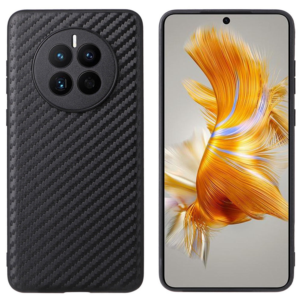 For Huawei Mate 50 4G Anti-Scratch PU Leather Coating Case Hard PC Soft TPU Shockproof Protective Phone Cover