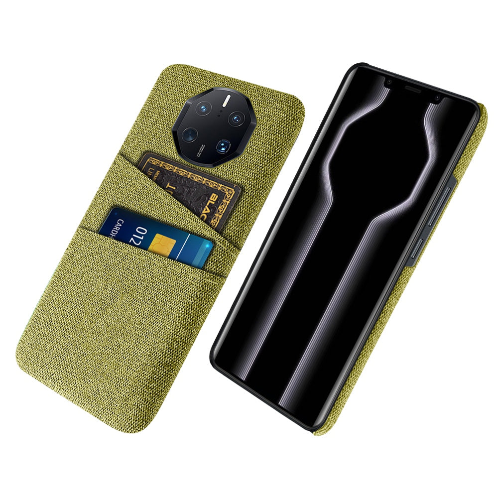 For Huawei Mate 50 RS Porsche Design 4G Drop Proof Cloth Texture Phone Case Dual Card Slots PC Protective Back Cover