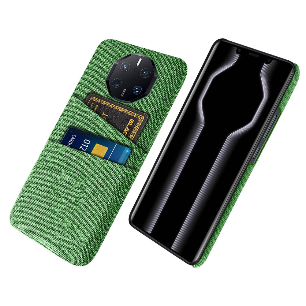 For Huawei Mate 50 RS Porsche Design 4G Drop Proof Cloth Texture Phone Case Dual Card Slots PC Protective Back Cover