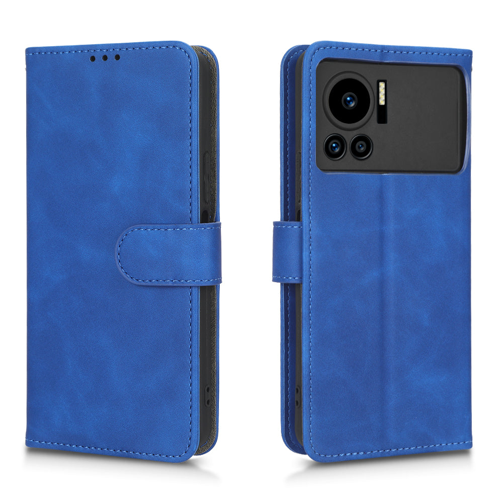For Infinix Note 12 VIP 4G Anti-scratch PU Leather Phone Case Skin-touch Feeling Wallet Stand Magnetic Clasp Cover