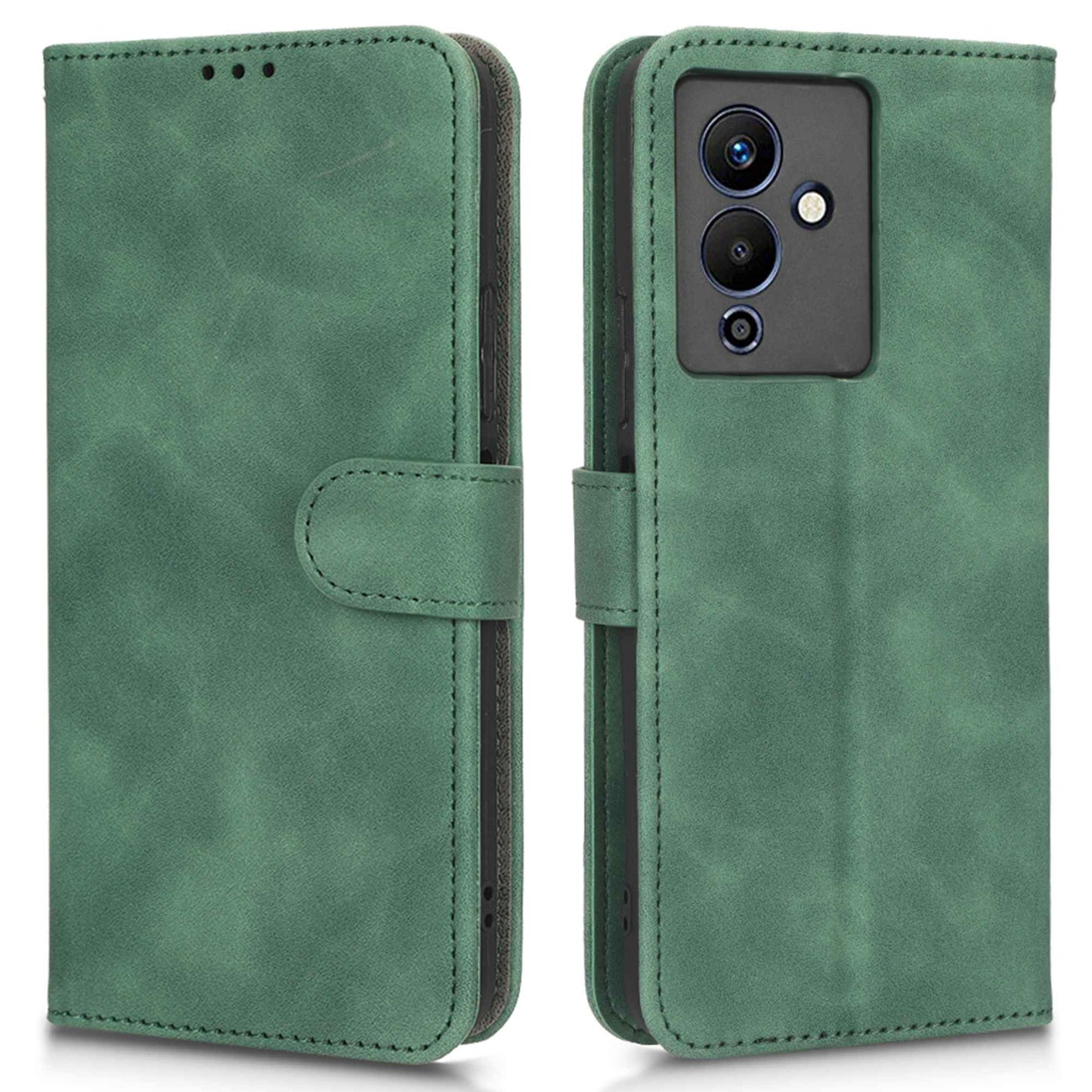 For Infinix Note 12 5G Skin-touch Feeling Wallet Stand Phone Case PU Leather Full Protection Magnetic Clasp Cover