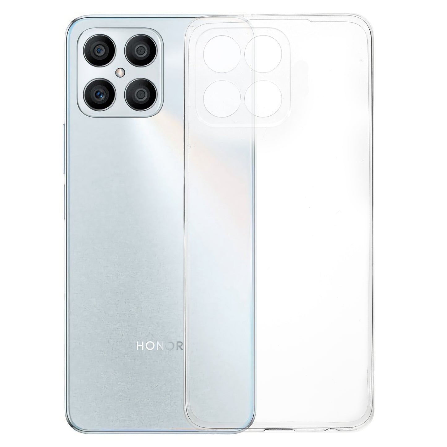 For Honor X8 5G Crystal Clear Back Case, Soft TPU Drop Protection Anti-Yellowing Slim Phone Cover