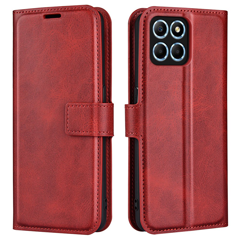 For Honor X8 5G PU Leather Calf Texture Phone Case Full Protection Stand Wallet Magnetic Clasp Cover