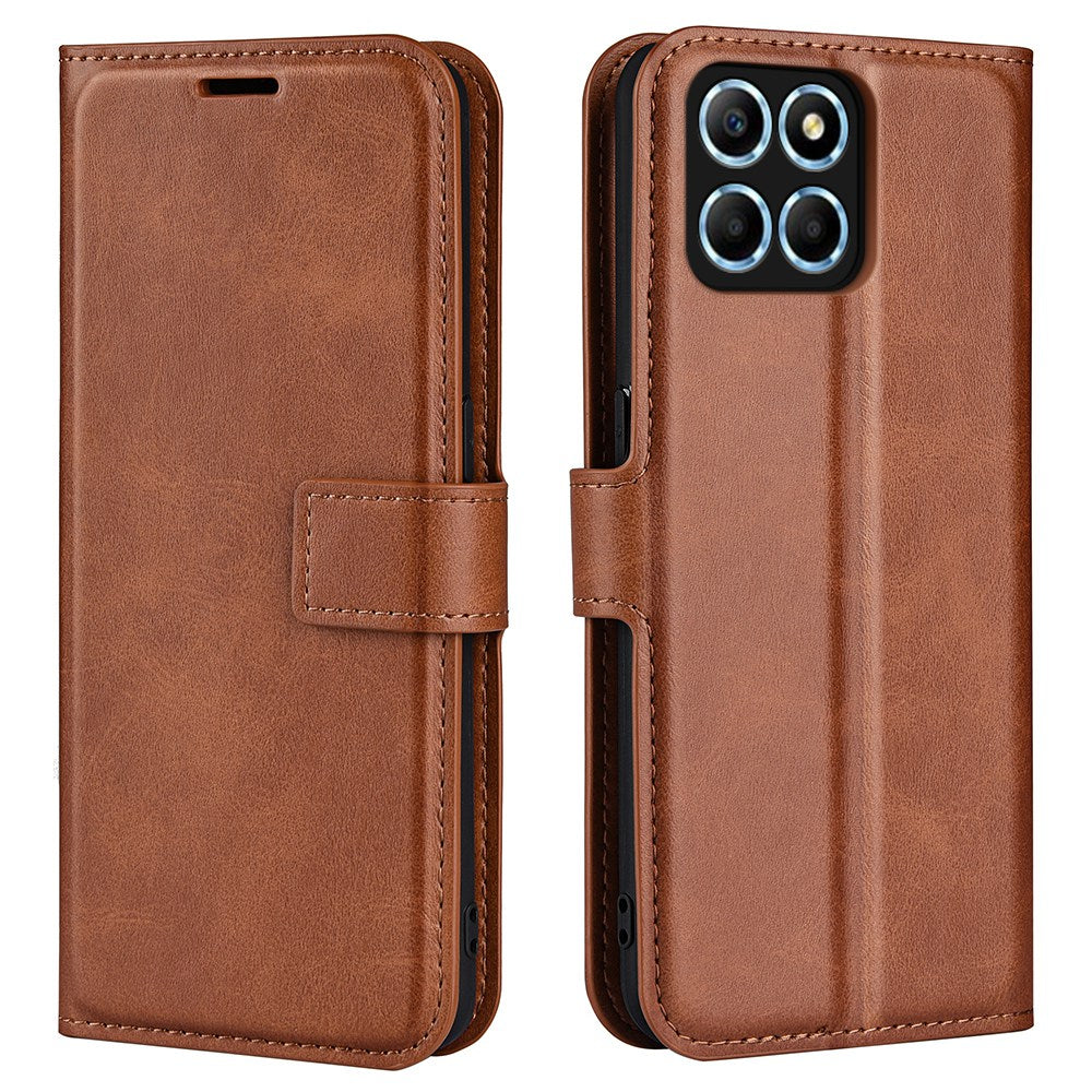 For Honor X8 5G PU Leather Calf Texture Phone Case Full Protection Stand Wallet Magnetic Clasp Cover