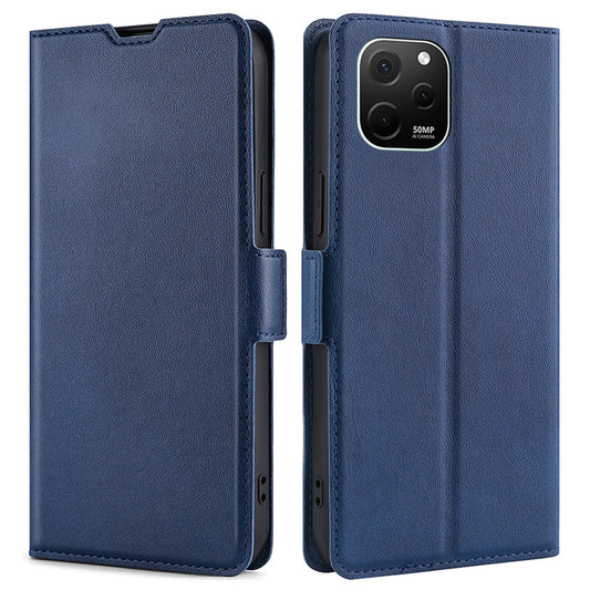 For Huawei nova Y61 4G Anti-scratch Card Holder Case PU Leather Stand Full Protection Magnetic Clasp Phone Cover