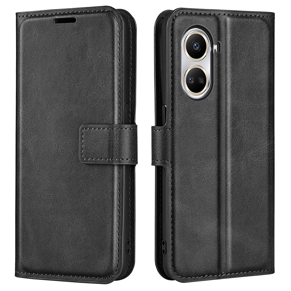 For Huawei nova 10 SE 4G PU Leather Calf Texture Phone Case Full Protection Stand Wallet Scratch-resistant Magnetic Clasp Phone Cover