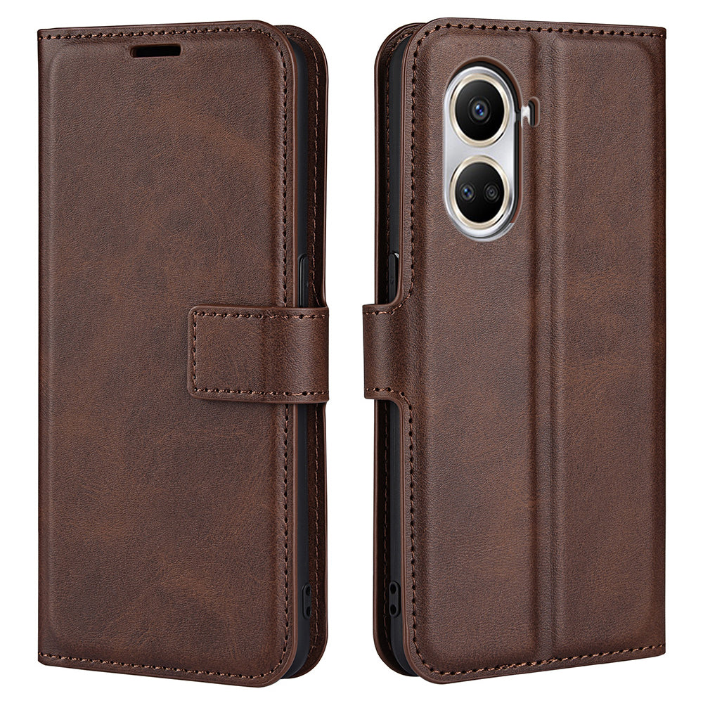 For Huawei nova 10 SE 4G PU Leather Calf Texture Phone Case Full Protection Stand Wallet Scratch-resistant Magnetic Clasp Phone Cover