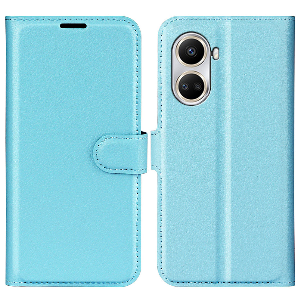For Huawei nova 10 SE 4G Phone Case with Stand Wallet Litchi Texture PU Leather Folio Flip Magnetic Clasp Anti-scratch Smartphone Cover