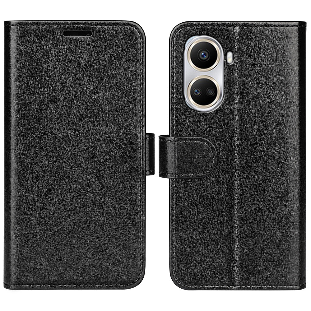 For Huawei nova 10 SE 4G Folio Flip Drop-proof Phone Case Crazy Horse Texture PU Leather + TPU Scratch-resistant Phone Cover Stand Wallet