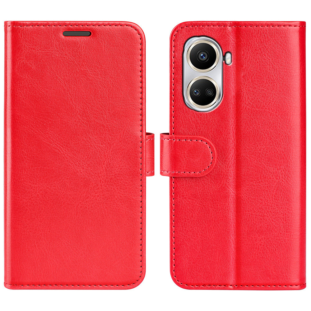 For Huawei nova 10 SE 4G Folio Flip Drop-proof Phone Case Crazy Horse Texture PU Leather + TPU Scratch-resistant Phone Cover Stand Wallet