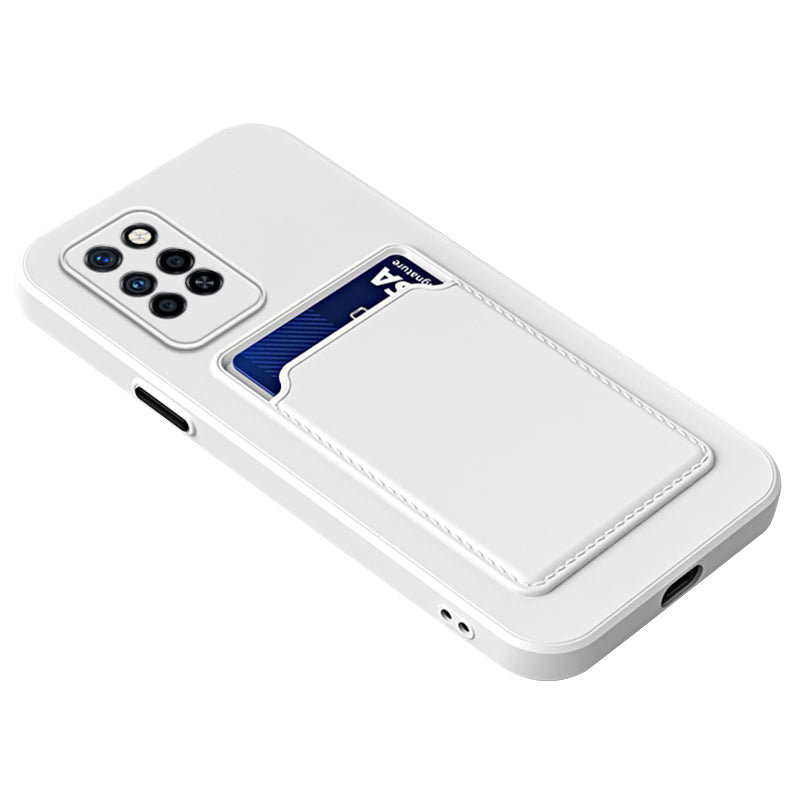 For Infinix Note 10 Pro Card Holder Drop-proof TPU Case Protective Cell Phone Cover