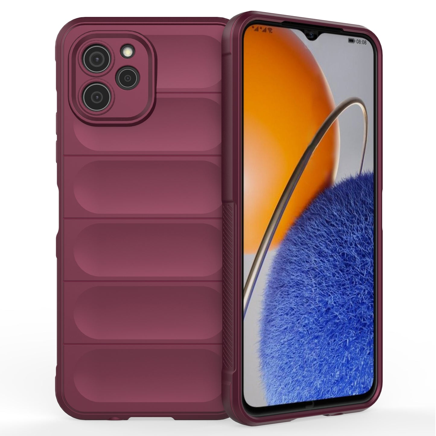 For Huawei nova Y61 4G Drop-proof Back Cover Flexible TPU Anti-scratch Protective Case