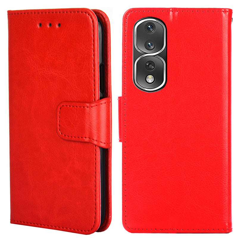 For Honor 80 Pro 5G PU Leather Wallet Protective Phone Case Stand Magnetic Closure Shockproof Flip Cover