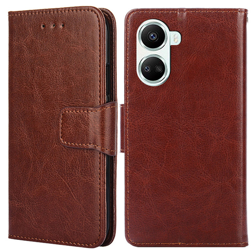 For Huawei nova 10 SE 4G Flip Book Stand PU Leather Cover Wallet Style Magnetic Protective Phone Case