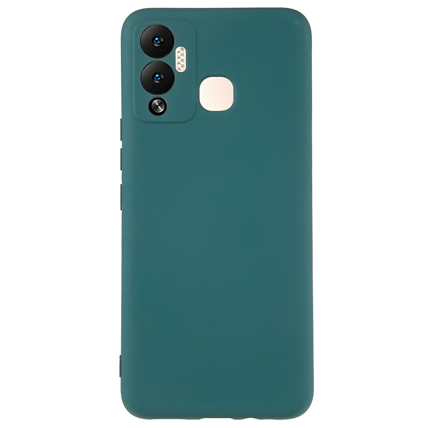 For Infinix Hot 12 Play 4G Liquid Silicone Texture Smooth Touch Case Arc Edge 2.0mm Thick TPU Shockproof Protective Phone Cover