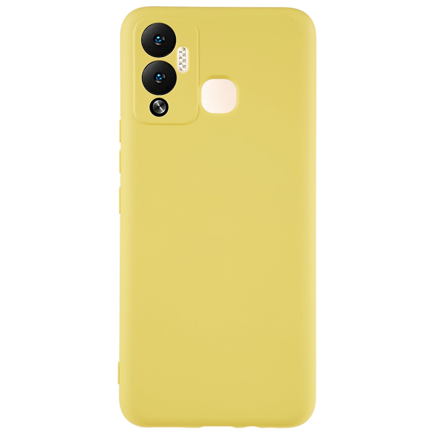 For Infinix Hot 12 Play 4G Liquid Silicone Texture Smooth Touch Case Arc Edge 2.0mm Thick TPU Shockproof Protective Phone Cover