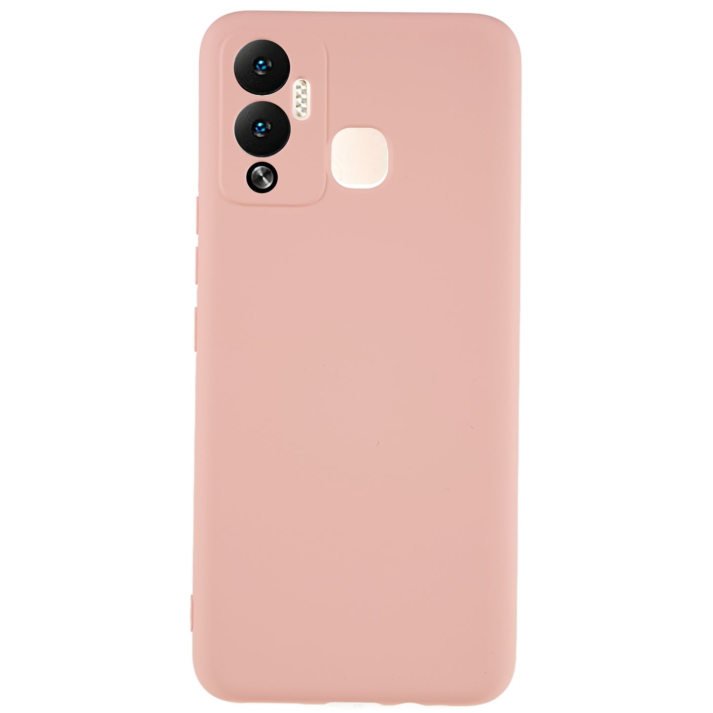 For Infinix Hot 12 Play 4G Liquid Silicone Texture Smooth Touch Case Arc Edge 2.0mm Thick TPU Shockproof Protective Phone Cover