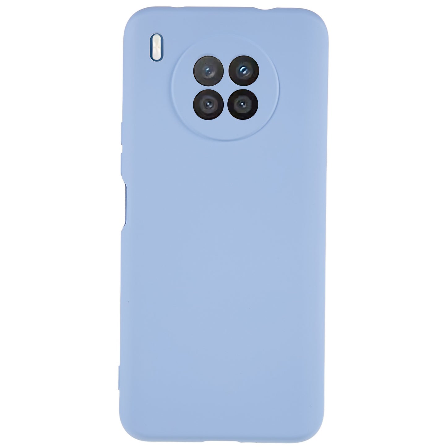 For Huawei nova 8i Liquid Silicone Texture Arc Edge Phone Case 2.0mm Thick Soft TPU Camera Protection Shockproof Cover