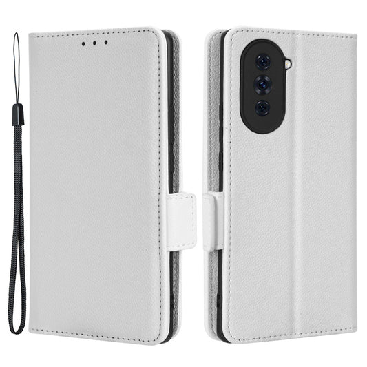 For Huawei nova 10 4G PU Leather Litchi Texture Wallet Stand Case Dual Magnetic Clasp Full Protection Phone Cover