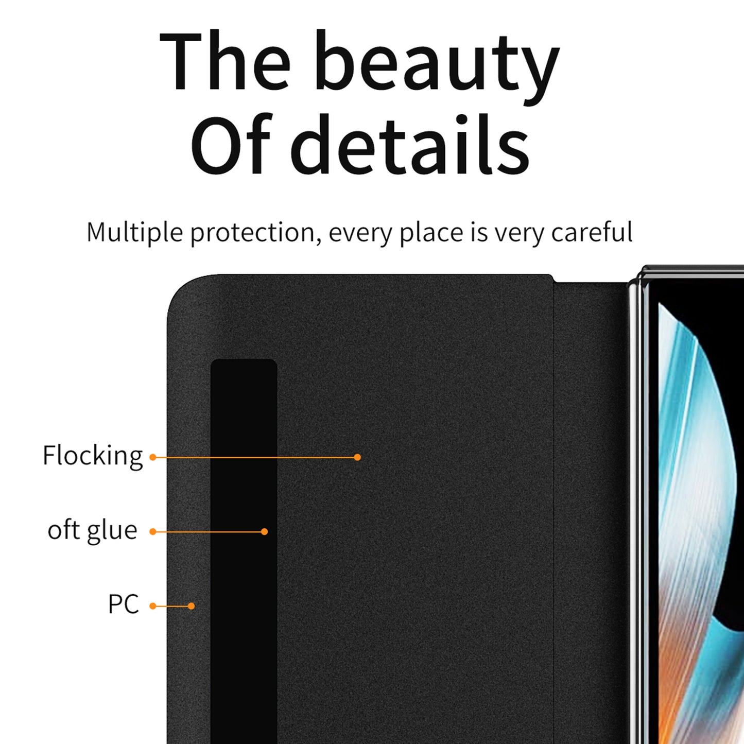 For Honor Magic Vs Ultimate 5G / Magic Vs 5G View Window Litchi Texture PU Leather Case Foldable Stand Cover with Pen Slot and Stylus Pen