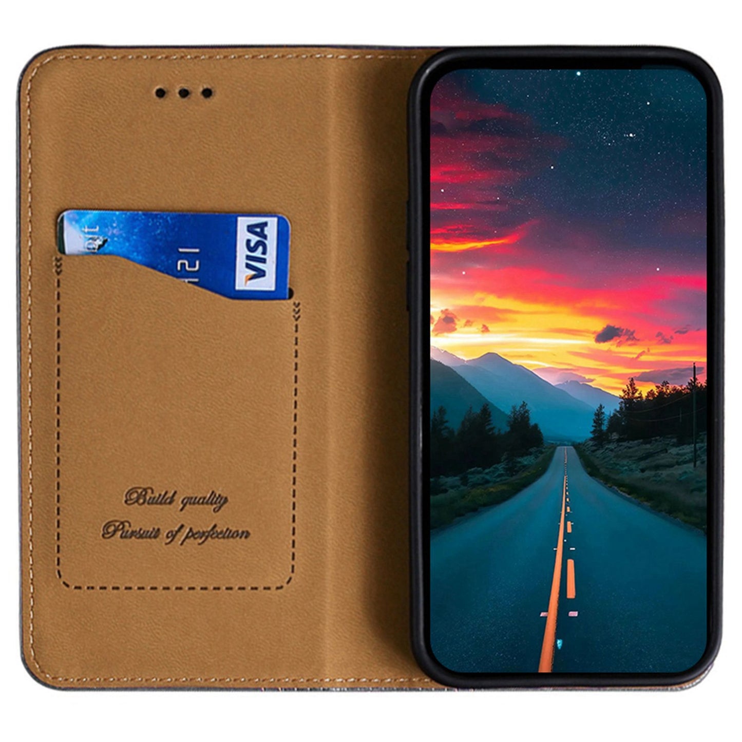 For Realme 10 Pro+ 5G Plaid Pattern PU Leather Card Holder Stand Case Magnetic Auto Closing Protective Phone Cover