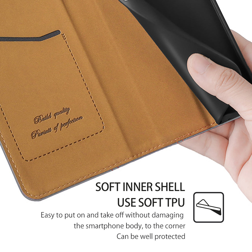 For Realme 10 Pro+ 5G Plaid Pattern PU Leather Card Holder Stand Case Magnetic Auto Closing Protective Phone Cover
