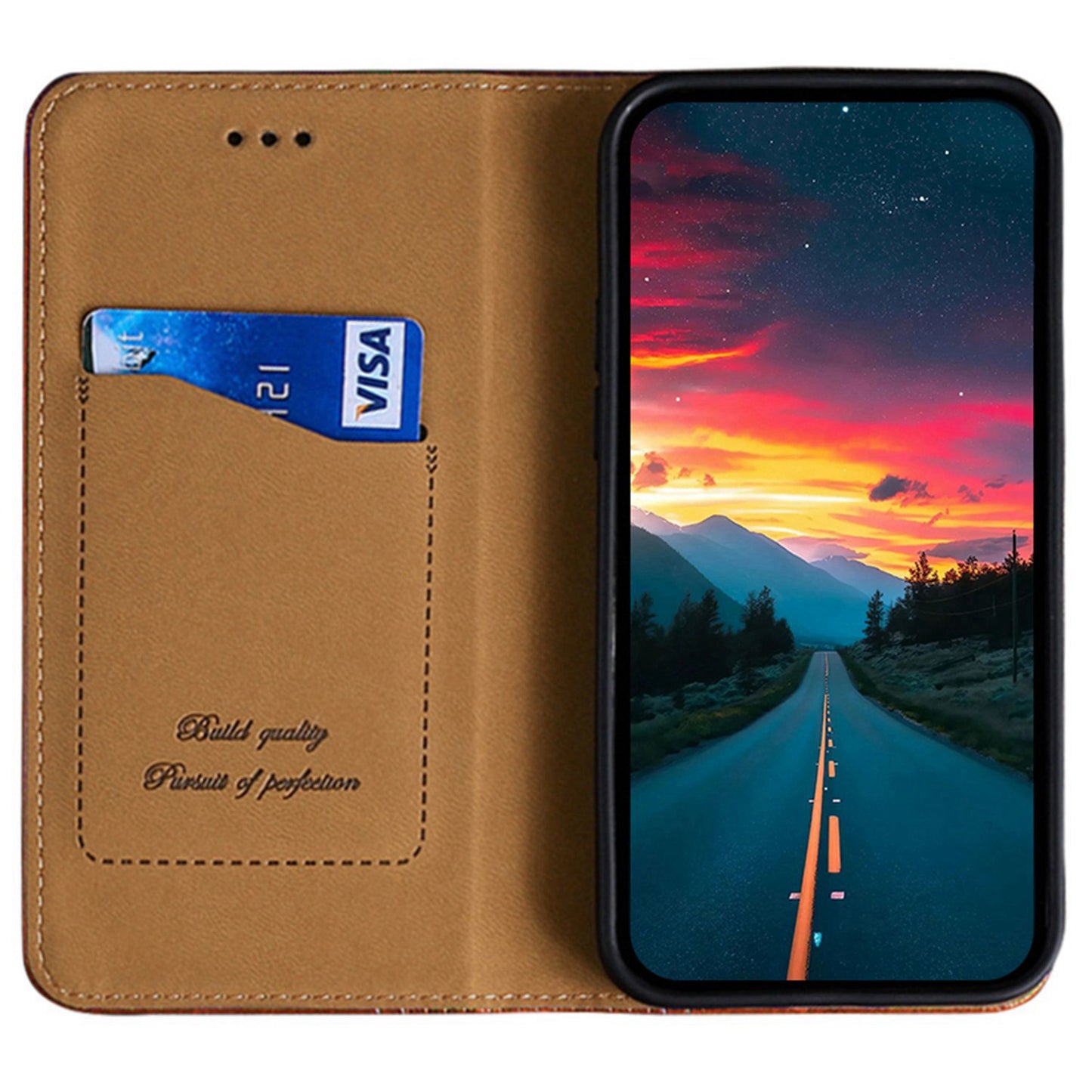 For Realme 10 Pro+ 5G Plaid Pattern PU Leather Card Holder Stand Case Magnetic Auto Closing Protective Phone Cover