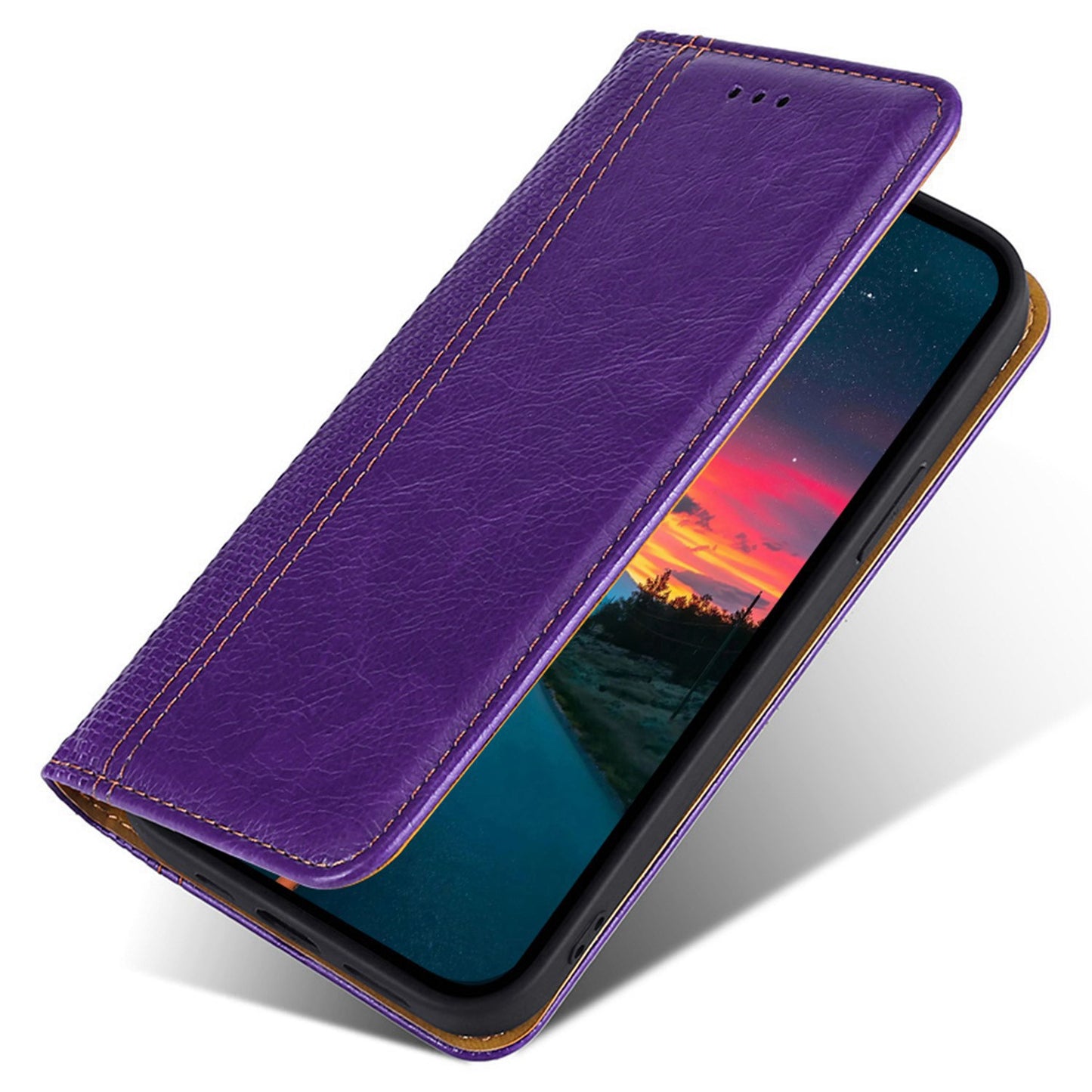 For Realme 10 Pro+ 5G Plaid Pattern PU Leather Card Holder Stand Case Magnetic Auto Closing Protective Phone Cover