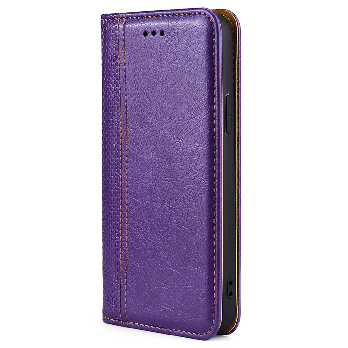 For Realme 10 Pro+ 5G Plaid Pattern PU Leather Card Holder Stand Case Magnetic Auto Closing Protective Phone Cover
