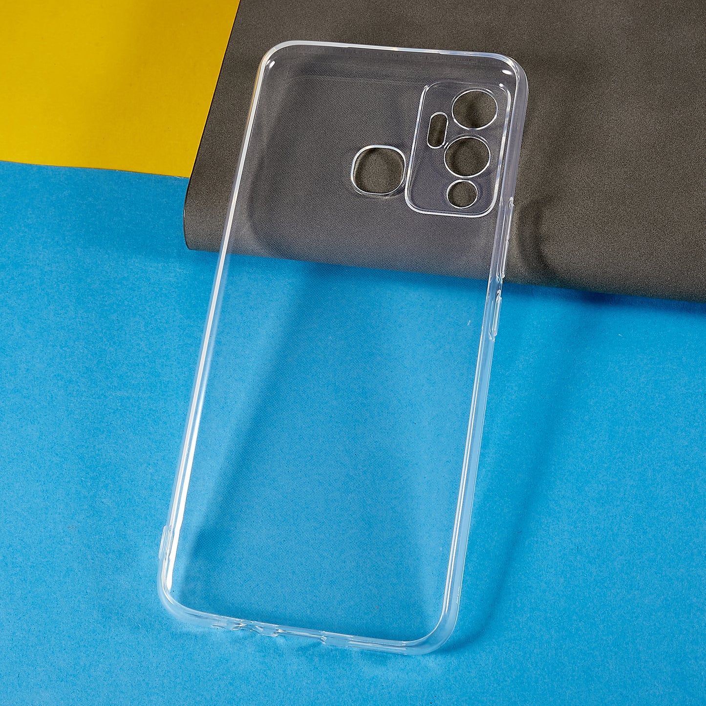 For Infinix Hot 12 Play 4G Ultra-thin Soft TPU Phone Back Cover Anti-drop Anti-scratch Protective Case