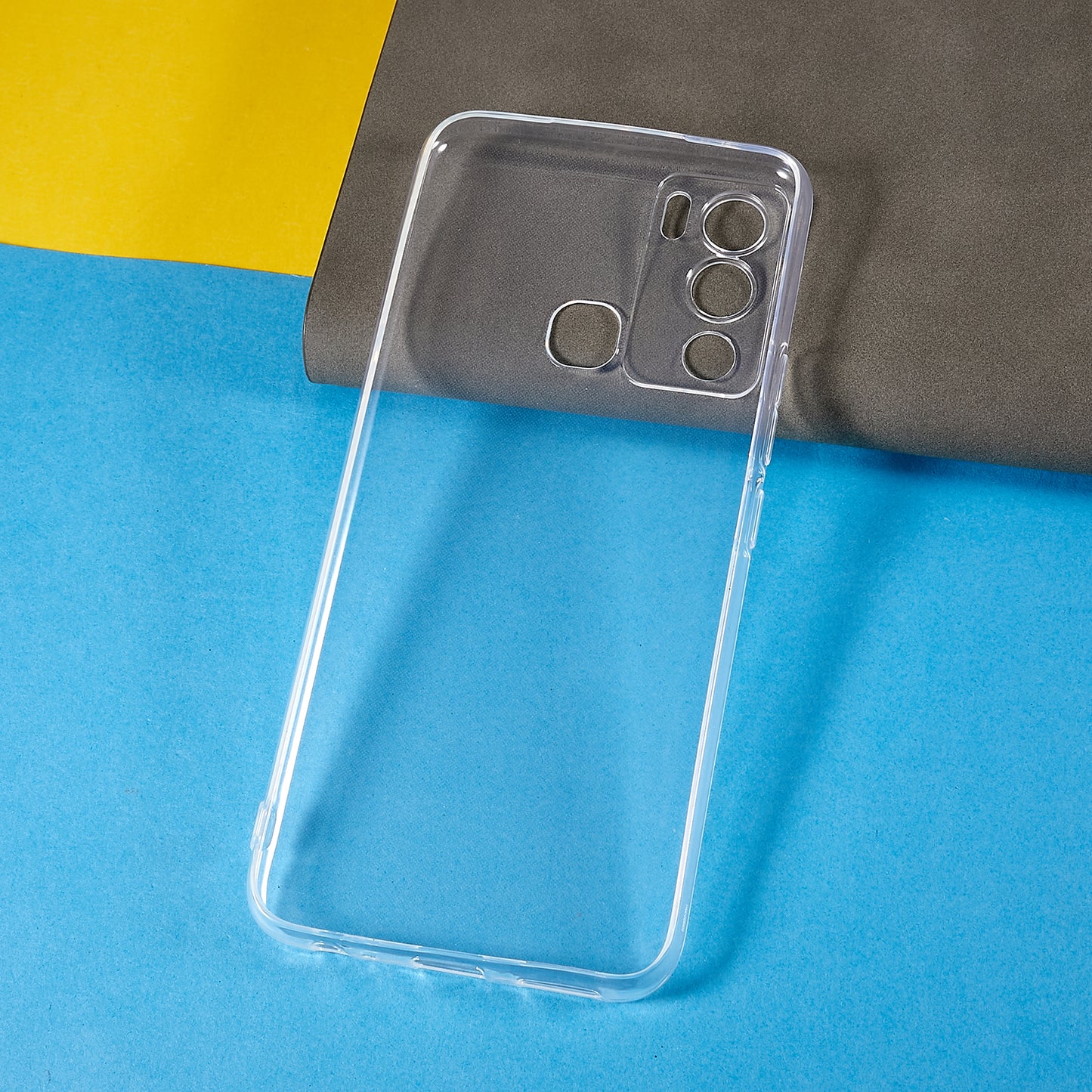 For Infinix Hot 12i 4G Ultra-thin Flexible TPU Phone Protective Cover Transparent Anti-scratch Anti-drop Case