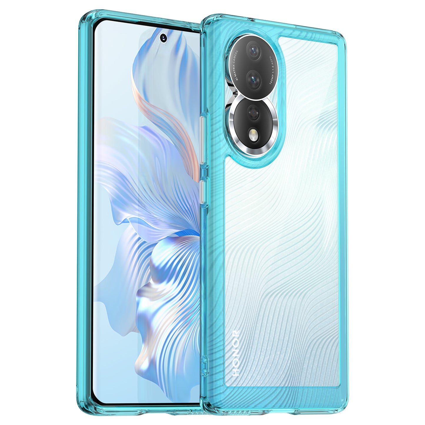 For Honor 80 5G Phone Case, Anti-collision TPU Bumper+Acrylic Back Shell Protective Cover
