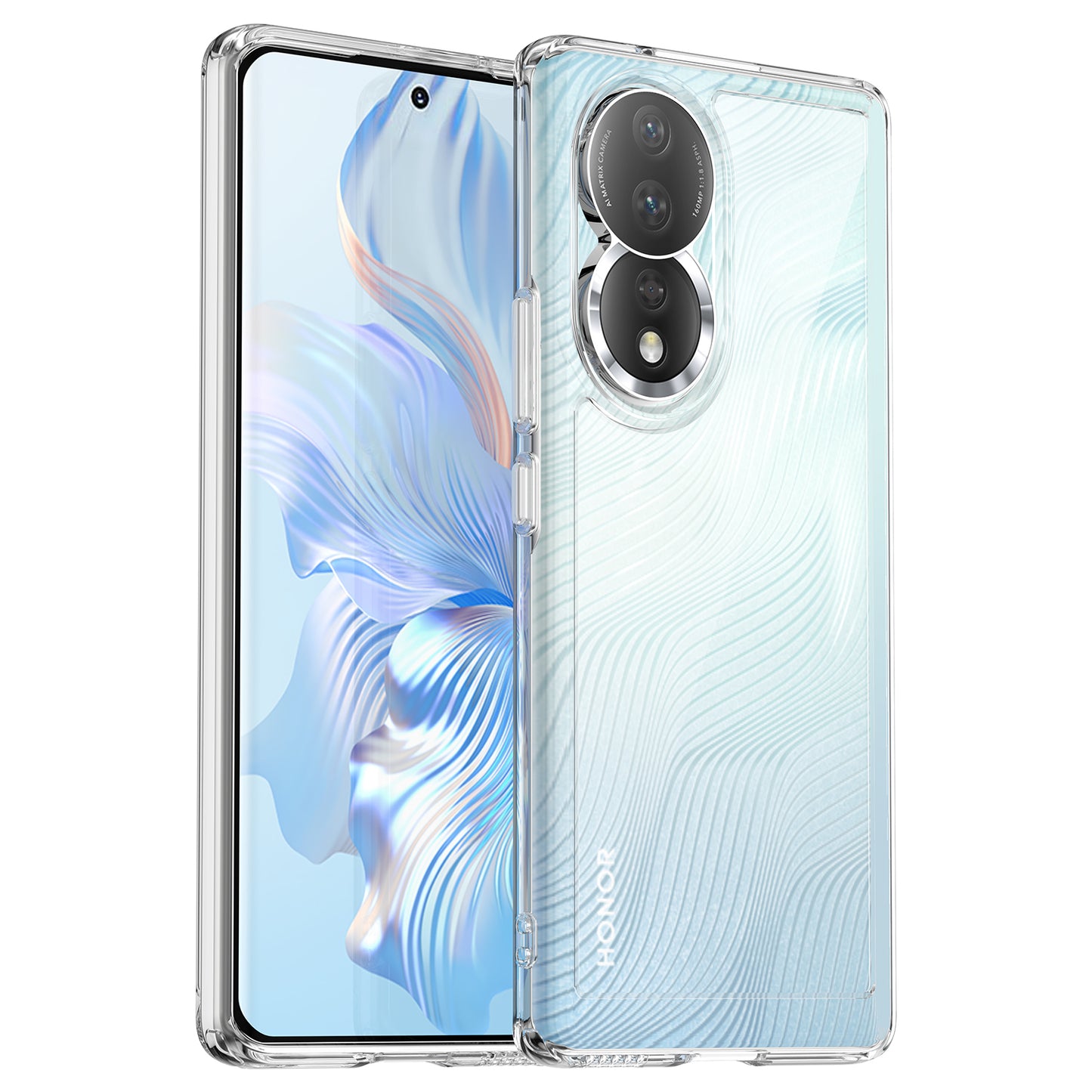 For Honor 80 5G Phone Case, Anti-collision TPU Bumper+Acrylic Back Shell Protective Cover