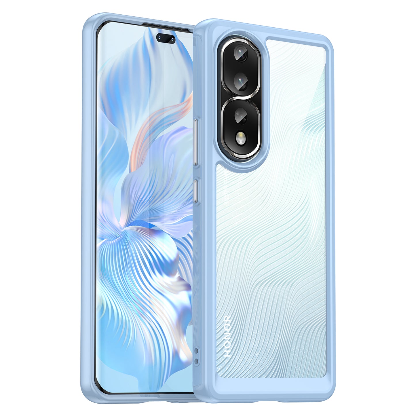 For Honor 80 Pro 5G Phone Case, TPU Bumper+Acrylic Back Shell Anti-fall Protective Cover