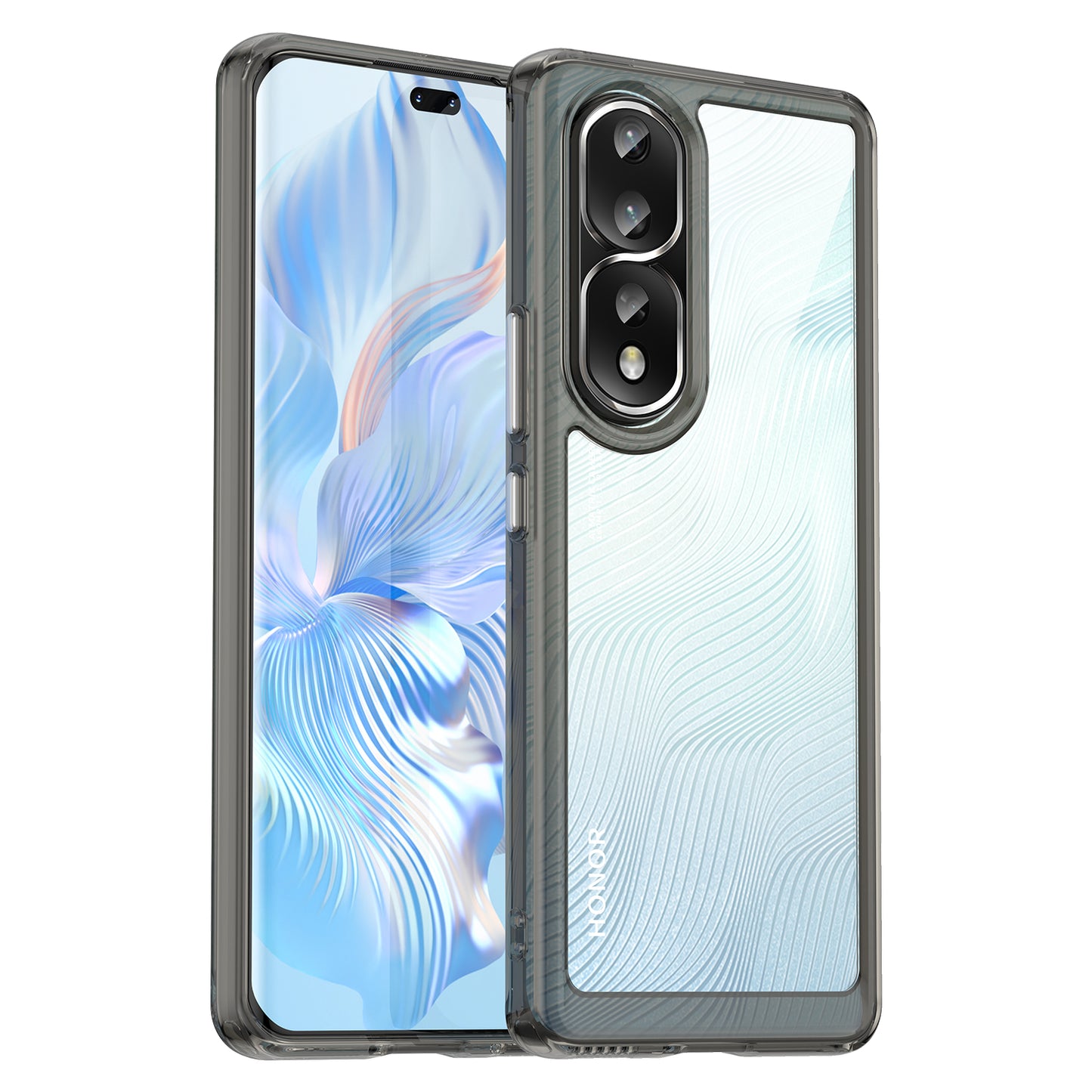 For Honor 80 Pro 5G Phone Case, TPU Bumper+Acrylic Back Shell Anti-fall Protective Cover
